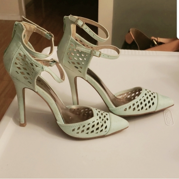 Qupid Shoes - Cute Double strap heels